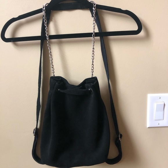 Urban outfitters black suede backpack - Picture 2 of 8